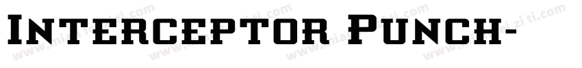 Interceptor Punch字体转换